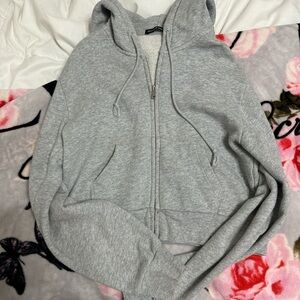 Grey Brandy Melville zip up